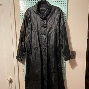 Floor Length 100% Leather Coat